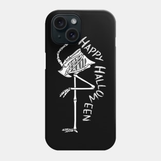 Skeleton Flamingo Halloween Phone Case