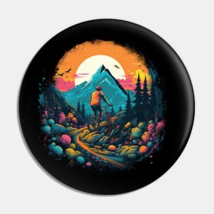 mountain biker Pin