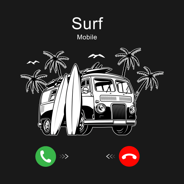 Surf is Calling by Printadorable