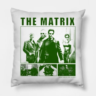 the matrix grunge Pillow