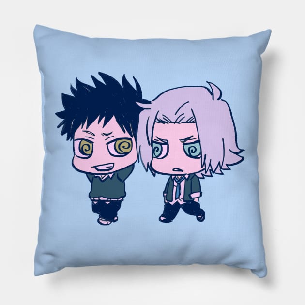 I draw chibi gokudera and yamamoto / Katekyo Hitman REBORN Pillow by mudwizard