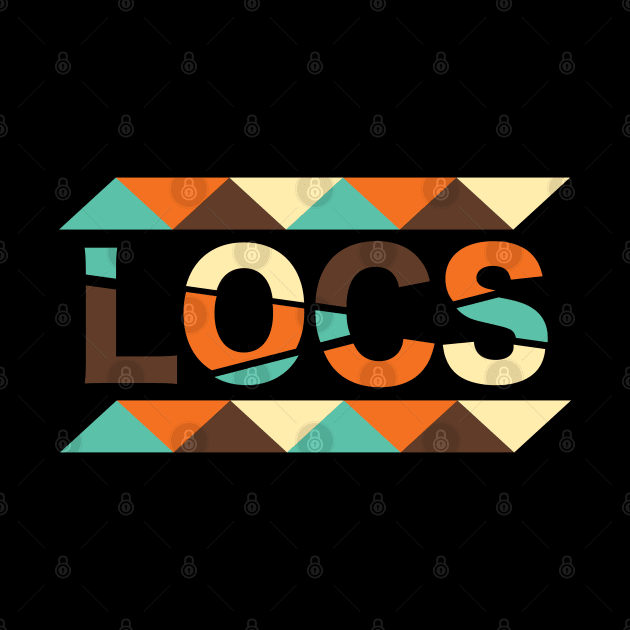 Locs Retro Vintage by blackartmattersshop