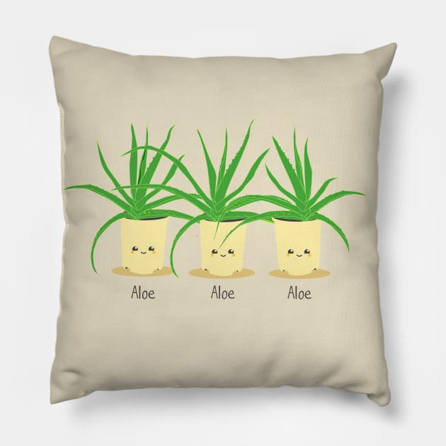 Aloe vera Pillow by Byrnsey