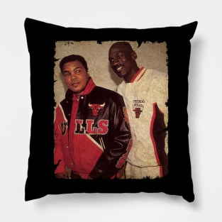 Muhammad Ali with Michael Jordan Pillow