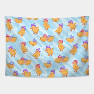 Flower Ducklings Tapestry