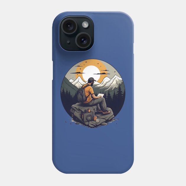 Digital Nomad World Traveler Jetsetter Freelancer Phone Case by Grassroots Green