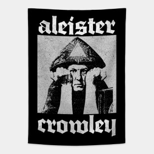 Aleister Crowley ††† Occultist Vintage-Style Design Tapestry