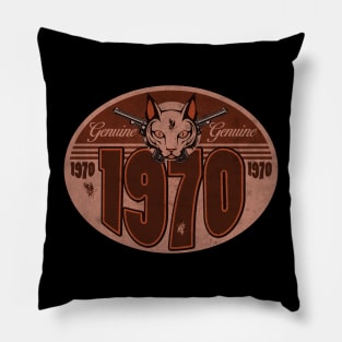 Vintage Sign 1970 Pillow