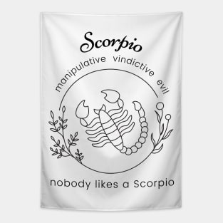 Funny Zodiac - Scorpio Tapestry