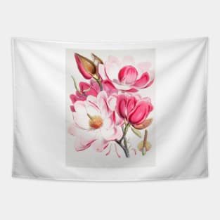 Flower painting magnolia Tapestry