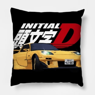 Initial D - FD RX-7 yellow drift Pillow