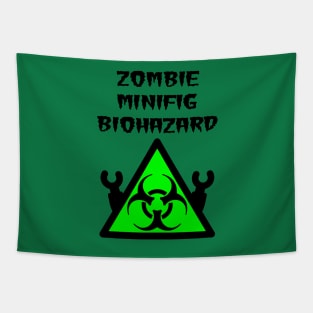 ZOMBIE MINIFIG BIOHAZARD Tapestry