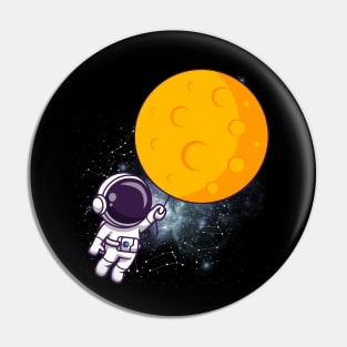 Flying floating astronaut Ufo alien funny cute spaceship moon mars cosmic space Pin