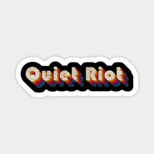 retro vintage Quiet Riot Magnet