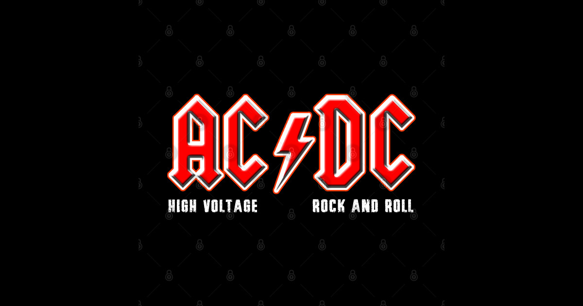 High Voltage - Acdc - Sticker | TeePublic