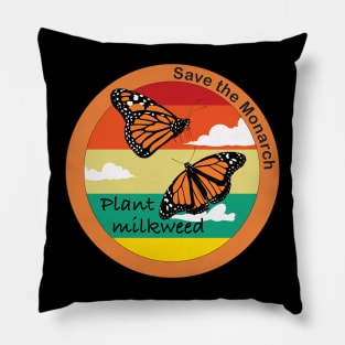 Save the Monarch Butterfly Pillow