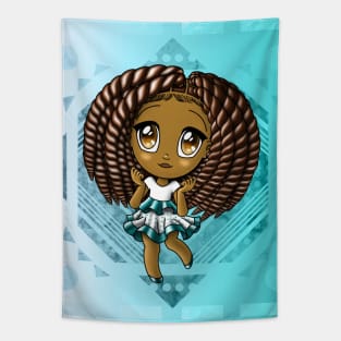 African American Girl Tapestry