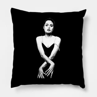 Young Angelina Jolie Pillow