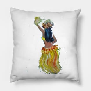 Hula Grass Skirt Pillow