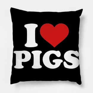 I Love Pig Pillow