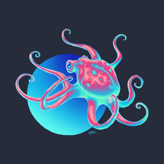 Neon Octopus by Indi Martin