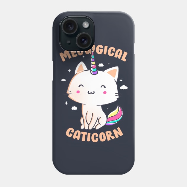 Meowgical Caticorn Cute Gift Phone Case by eduely