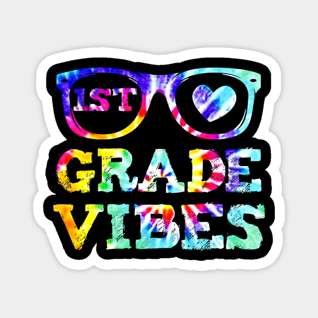 Back To School 1st Grade Vibes First Day Teacher Magnet by everetto