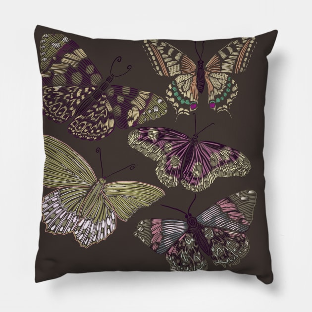 Artistic Butterflies Pillow by Suneldesigns