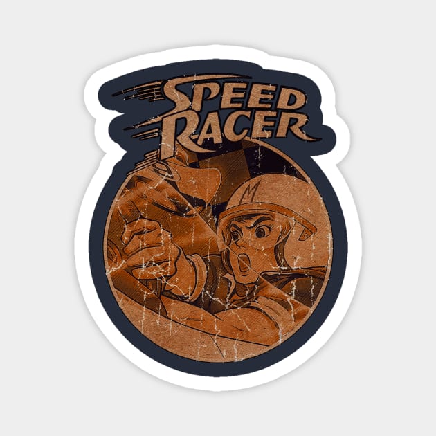 Speed Racer Engraved Vintage Magnet by G-THE BOX