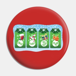 CHRISTMAS GIFT TAGS: Merry Chillin HoHoHo Bright Pin