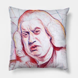 Samuel Johnson Portrait | Samuel Johnson Artwork | Line art Pillow