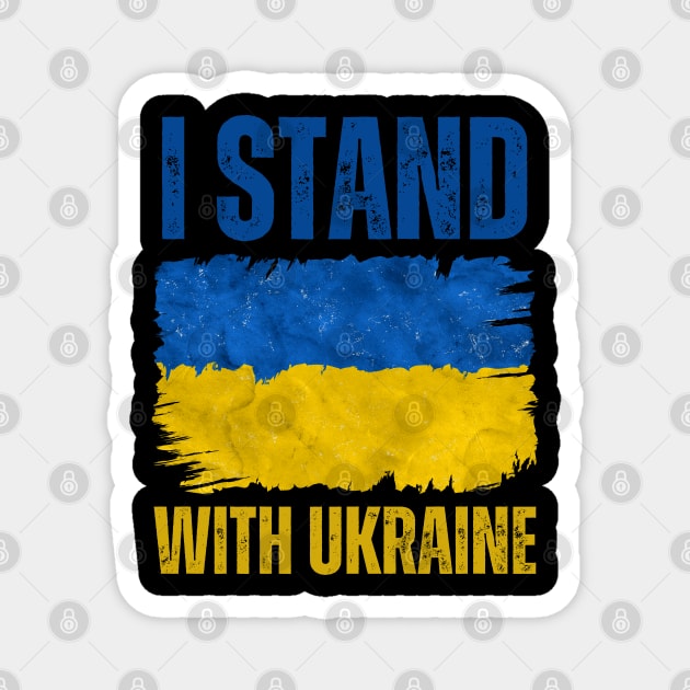 I Stand With Ukraine Magnet by Creatifly Graphic Tees