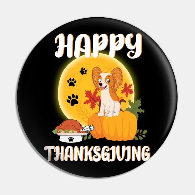 Papillon Seeing Turkey Dish Happy Halloween Thanksgiving Merry Christmas Day Pin by Cowan79