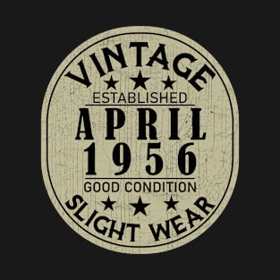 Vintage Established April 1956 - Good Condition Slight Wear T-Shirt