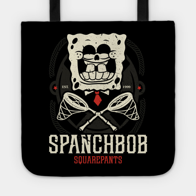 Spongebob Squarepants Skull And Bones Butterfly Net Spongebob Squarepants Meme Tote Teepublic