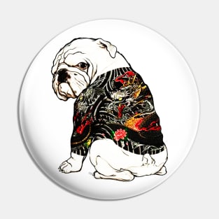 Bull dog Yakuza Tattoo Pin