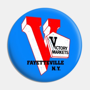 Victory Market Former Fayetteville NY Grocery Store Logo Pin