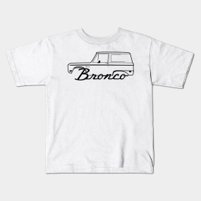 1966-1977 Ford Bronco Side Black With Logo - Ford Bronco - T-Shirt ...