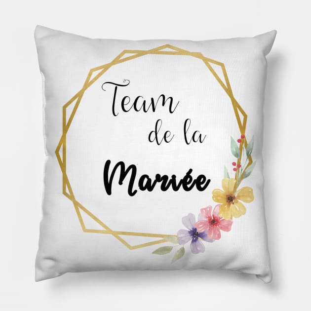 Team e la Mariée or Pillow by ChezALi