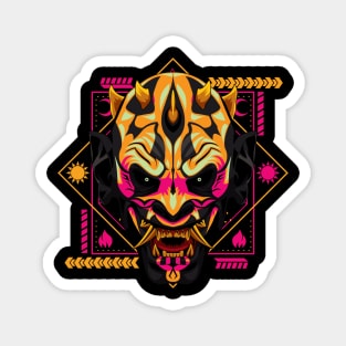 oni king mask Magnet