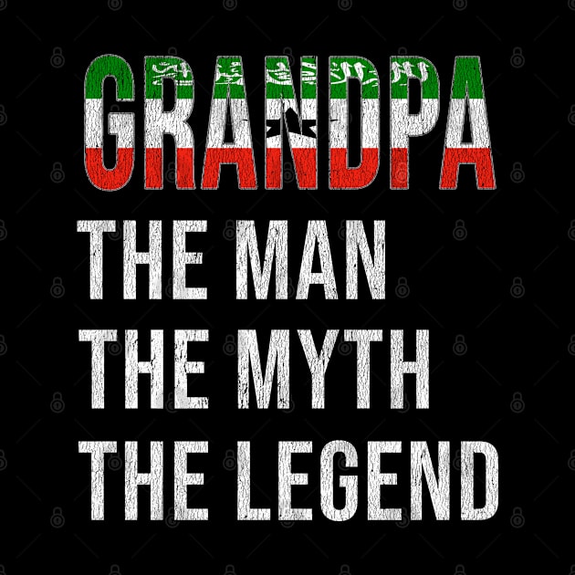 Grand Father Somali Somalilander Grandpa The Man The Myth The Legend - Gift for Somali Somalilander Dad With Roots From  Somaliland by Country Flags