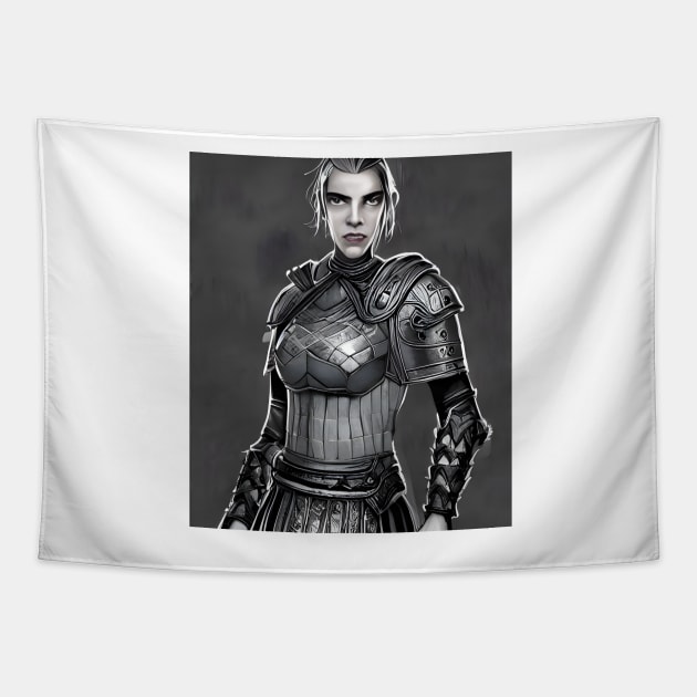 The Elder Scrolls - Nord Female Warrior Tapestry by AfroMatic