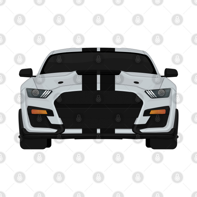 Shelby GT500 2020 Iconic-Silver + Black Stripes - Mustang Shelby Gt500 - Phone Case