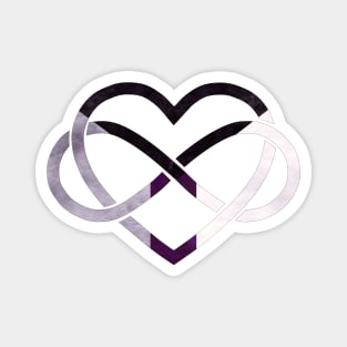 Polyamory Heart - Demisexual Pride Magnet