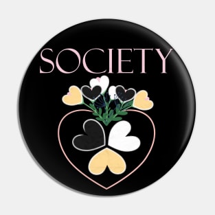 Society - Stop Asian Hate - Anti Racism Awareness Pin