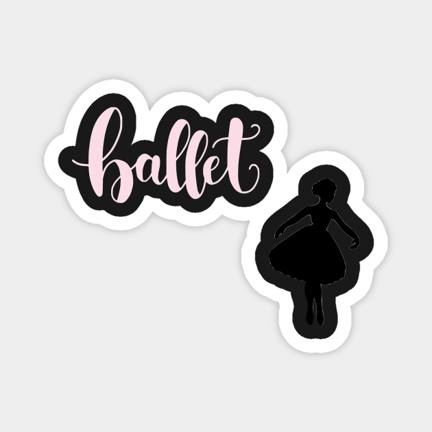 ballerina stickers Magnet by dreamtravel