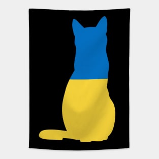 Ukraine Cat Flag Tapestry