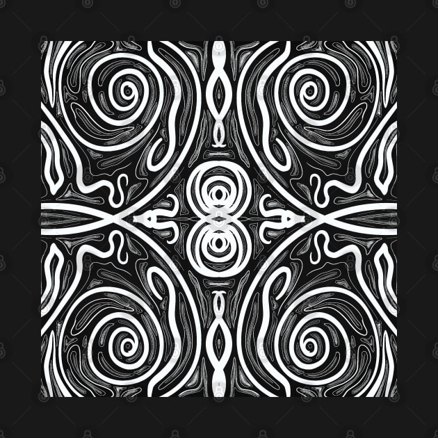 Black and White Abstract Design by Hermanitas Design