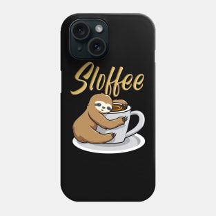 Sloffee Funny Sloth Coffee Mug Phone Case