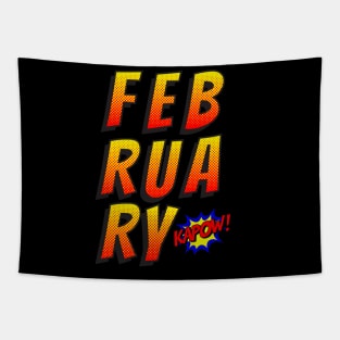 February born comic strips funny gift Tapestry